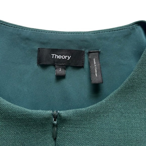 THEORY Wool Apalia Sheath Dress Front Zipper size 2 Professional Preppy Office - Picture 7 of 14